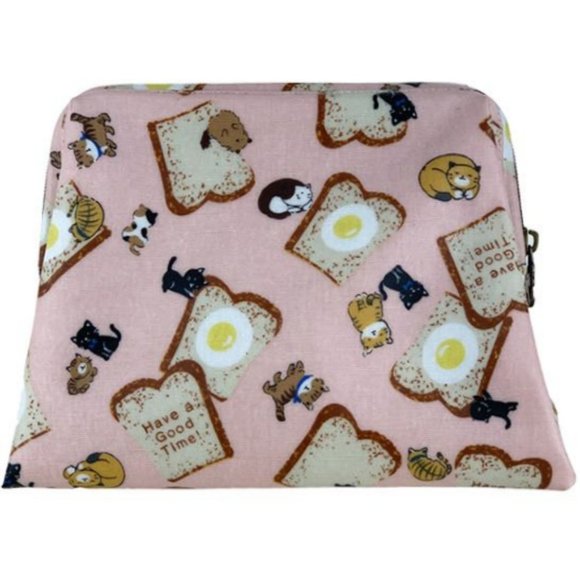 Waterproof Cat Large Opening Makeup Cosmetic Bag - Picture 3 of 16